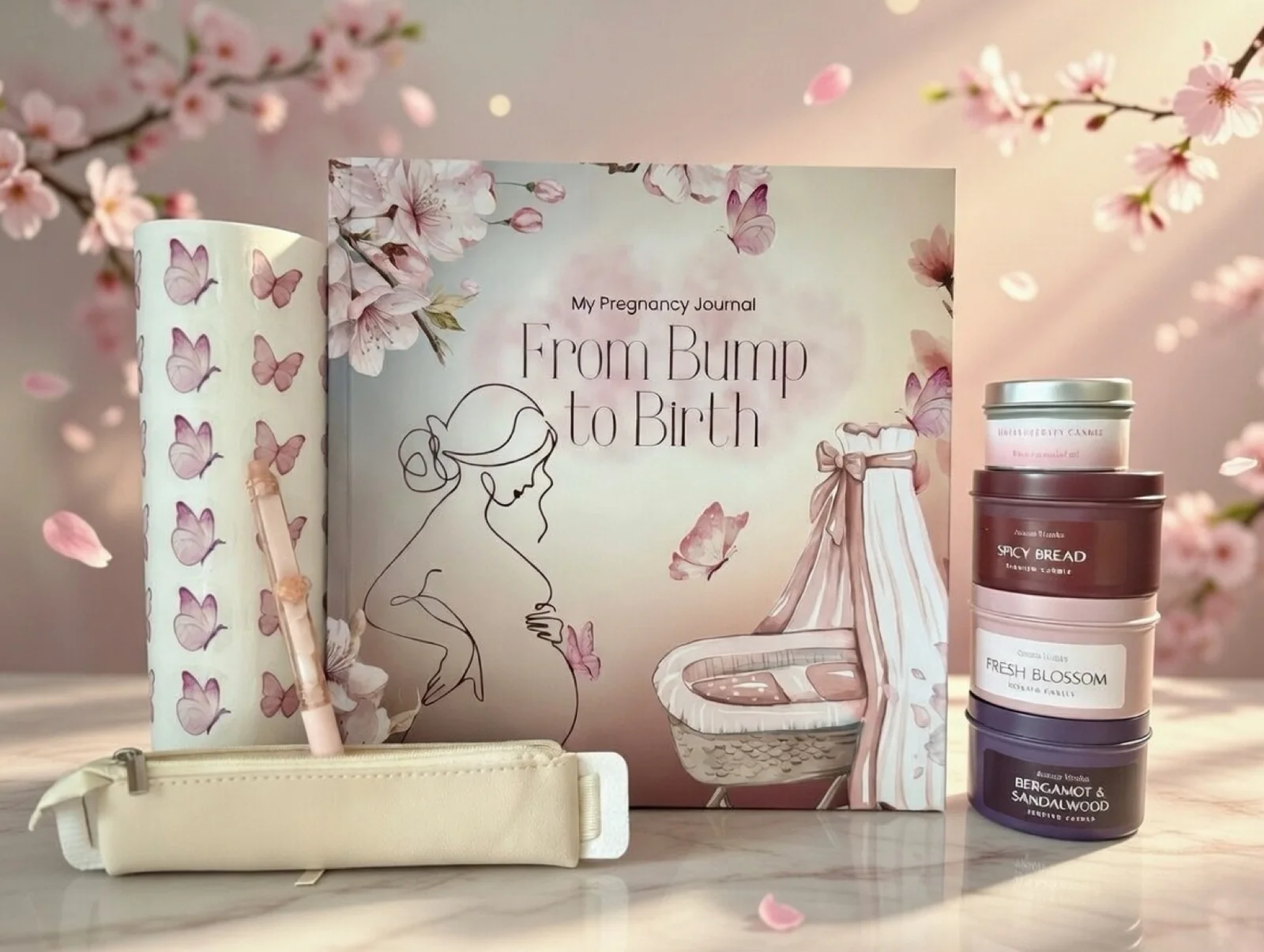 van buik naar wiegje – pregnancy journal (luxury gift dutch edition)