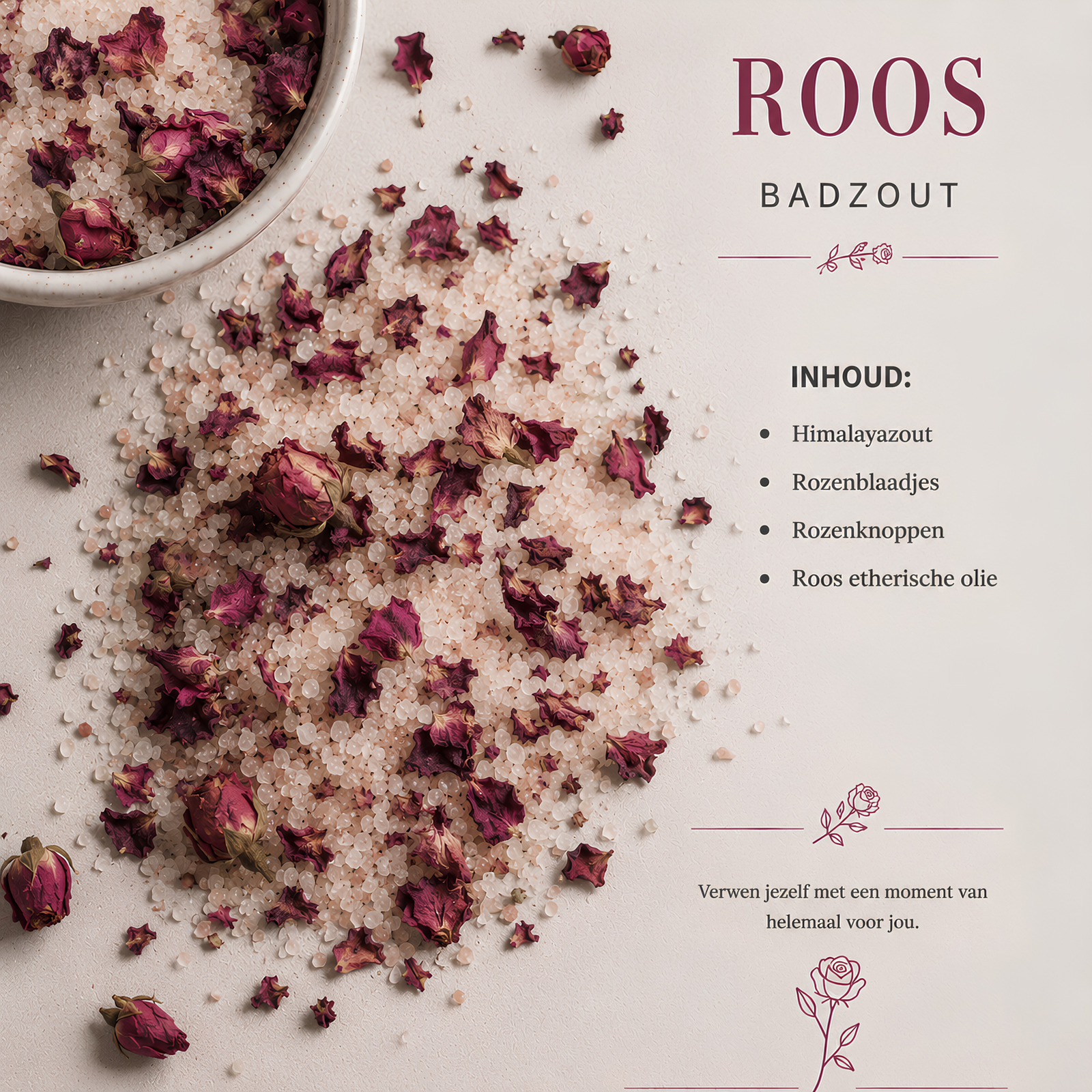 rose bath salt rose bath salt